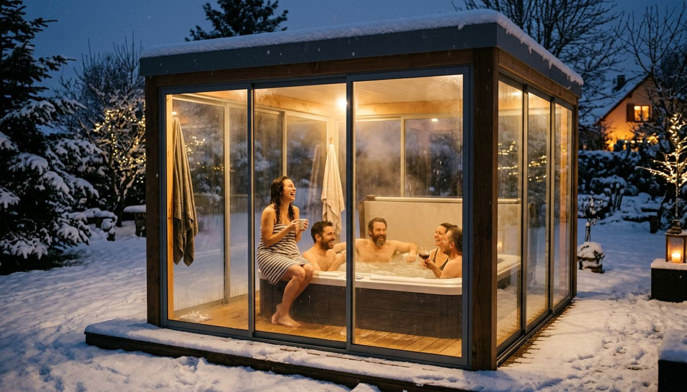 Les abris spa, alliés inattendus des soirées d’hiver dans le jardin