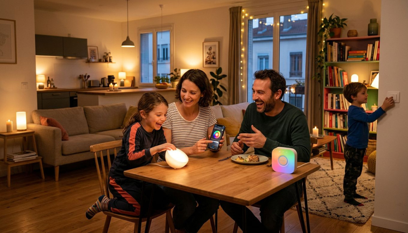 Pourquoi la lumière connectée séduit autant les familles françaises